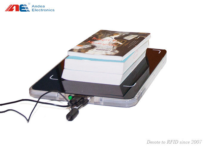 ISO15693 Library RFID Reader Staff Workstation For Books Check In / Out Acrylic Surface